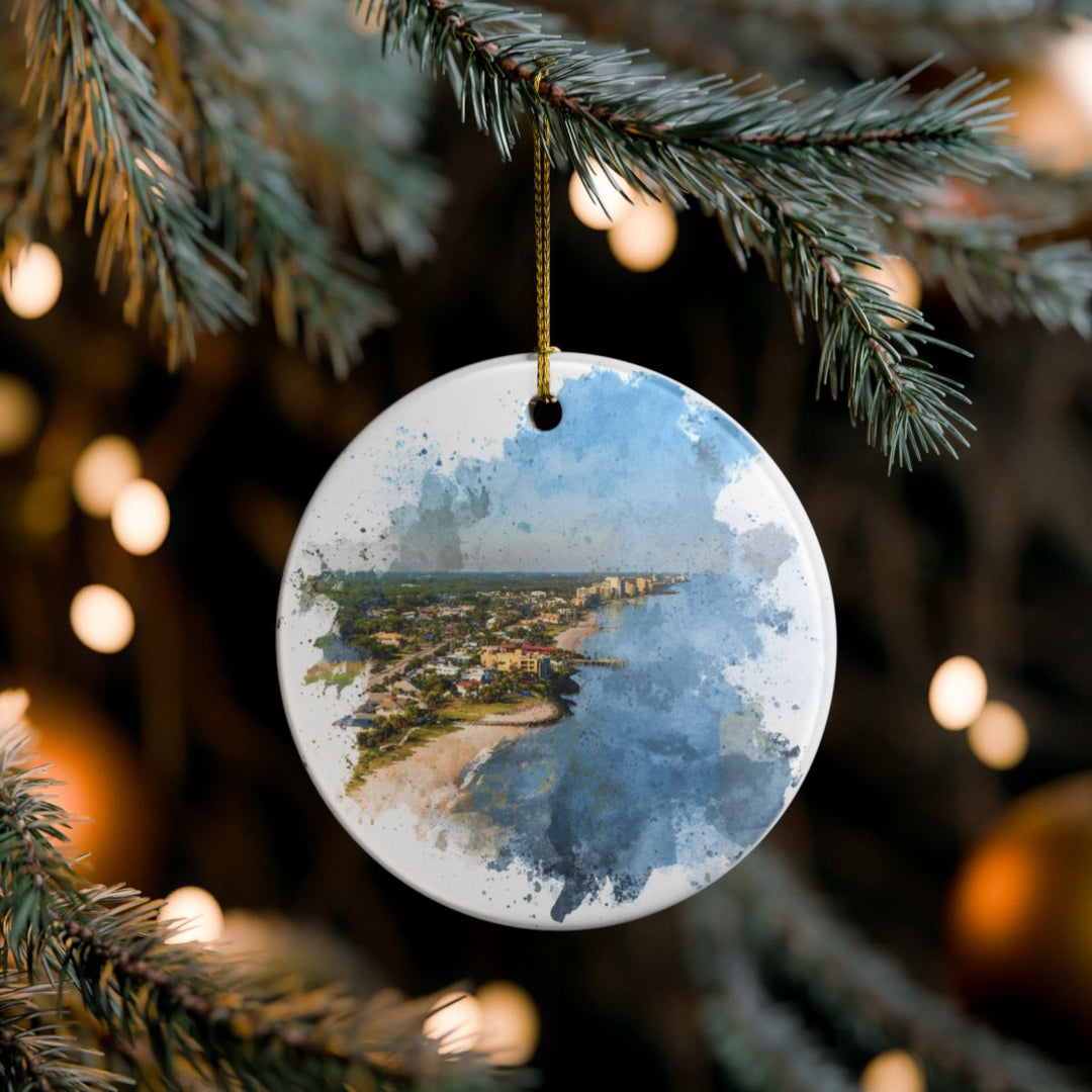 Vero Beach Florida Ornament: Unique Vero Beach Souvenir, Vero Beach Florida Xmas Decor, and Authentic Vero Beach Gift