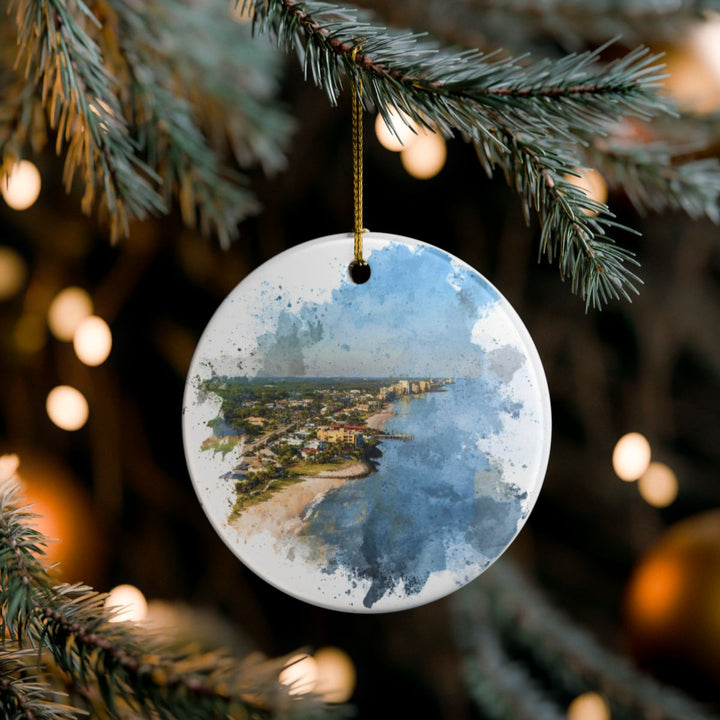 Vero Beach Florida Ornament: Unique Vero Beach Souvenir, Vero Beach Florida Xmas Decor, and Authentic Vero Beach Gift
