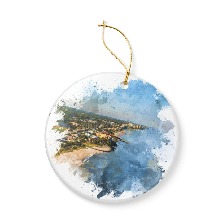Vero Beach Florida Ornament: Unique Vero Beach Souvenir, Vero Beach Florida Xmas Decor, and Authentic Vero Beach Gift