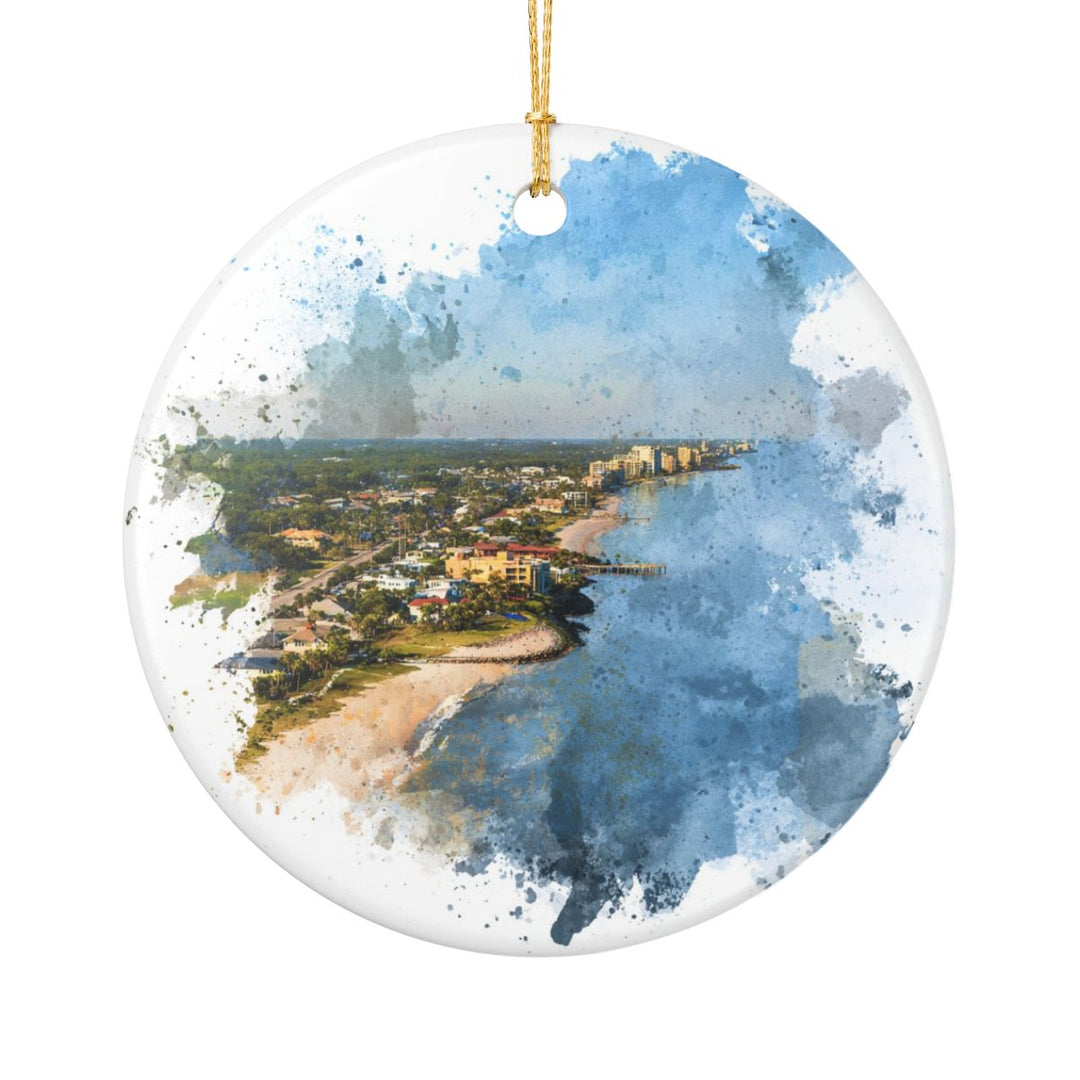 Vero Beach Florida Ornament: Unique Vero Beach Souvenir, Vero Beach Florida Xmas Decor, and Authentic Vero Beach Gift