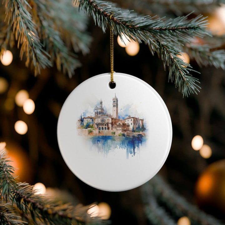 Verona Italy Ornament: Unique Verona Italy Souvenir, Verona Italy Xmas Decor, and Authentic Verona Italy Gift