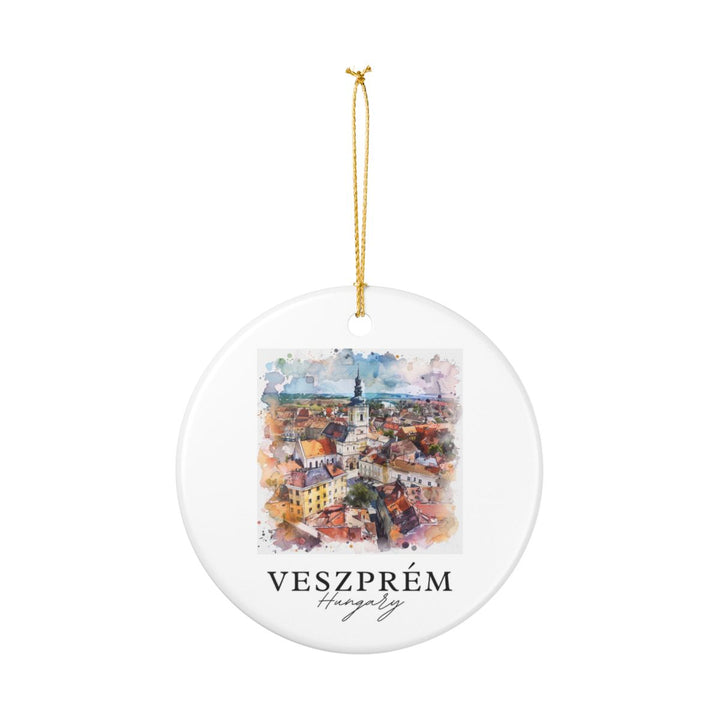 Veszprem Ornament: Unique Veszprem Souvenir, Veszprem Xmas Decor, and Authentic Veszprem Gift