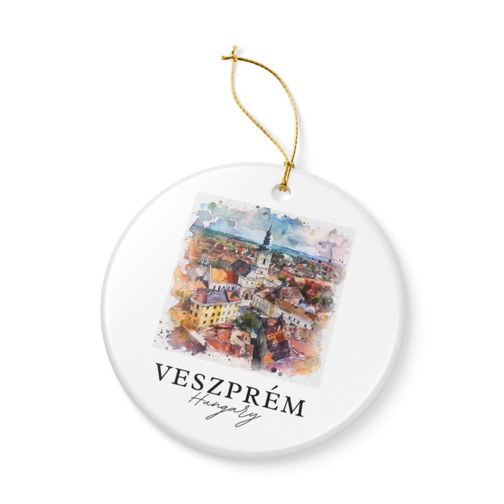 Veszprem Ornament: Unique Veszprem Souvenir, Veszprem Xmas Decor, and Authentic Veszprem Gift