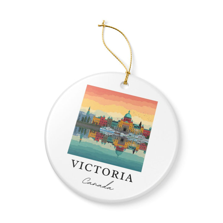 Victoria Canada Ornament: Unique Victoria Souvenir, Victoria Canada Xmas Decor, and Authentic Victoria Gift