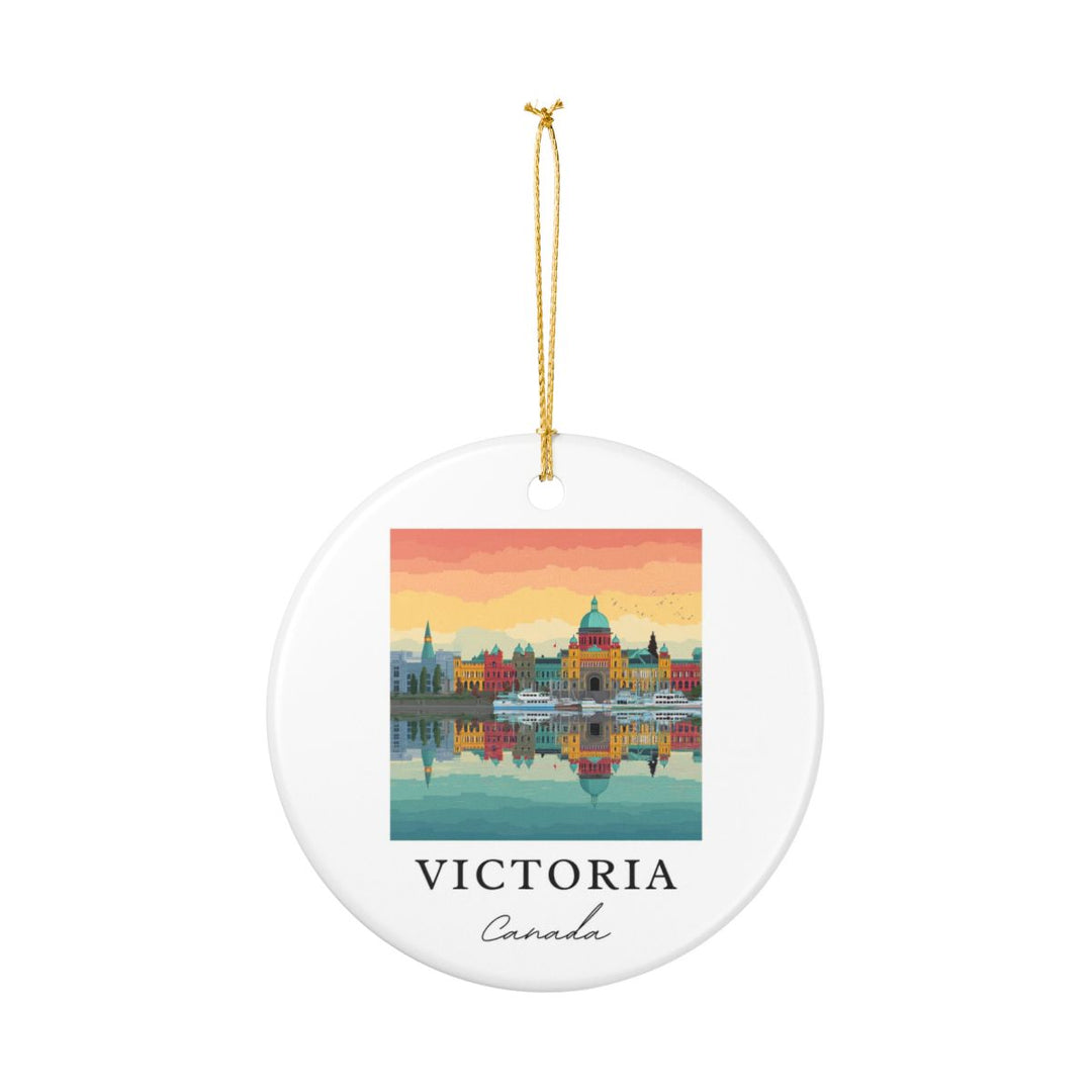 Victoria Canada Ornament: Unique Victoria Souvenir, Victoria Canada Xmas Decor, and Authentic Victoria Gift