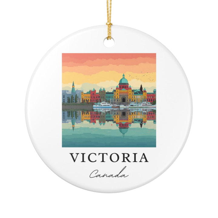 Victoria Canada Ornament: Unique Victoria Souvenir, Victoria Canada Xmas Decor, and Authentic Victoria Gift