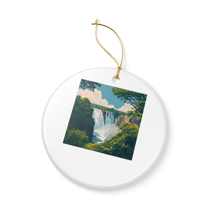 Victoria Falls Zimbabwe Ornament: Unique Victoria Falls Souvenir, Victoria Falls Zimbabwe Xmas Decor, and Authentic Victoria Falls Gift