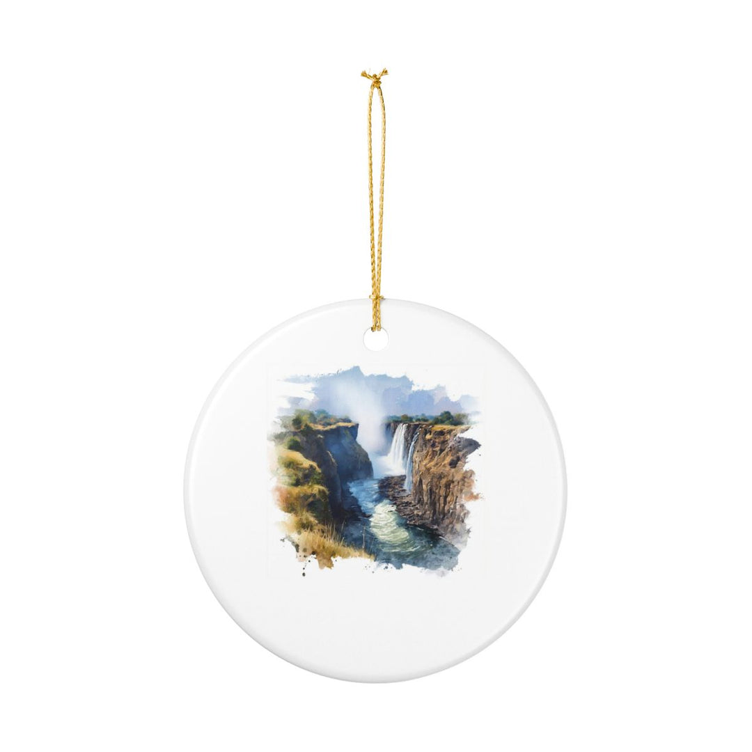 Victoria Falls Zimbabwe Ornament: Unique Victoria Falls Souvenir, Victoria Falls Zimbabwe Xmas Decor, and Authentic Victoria Falls Gift