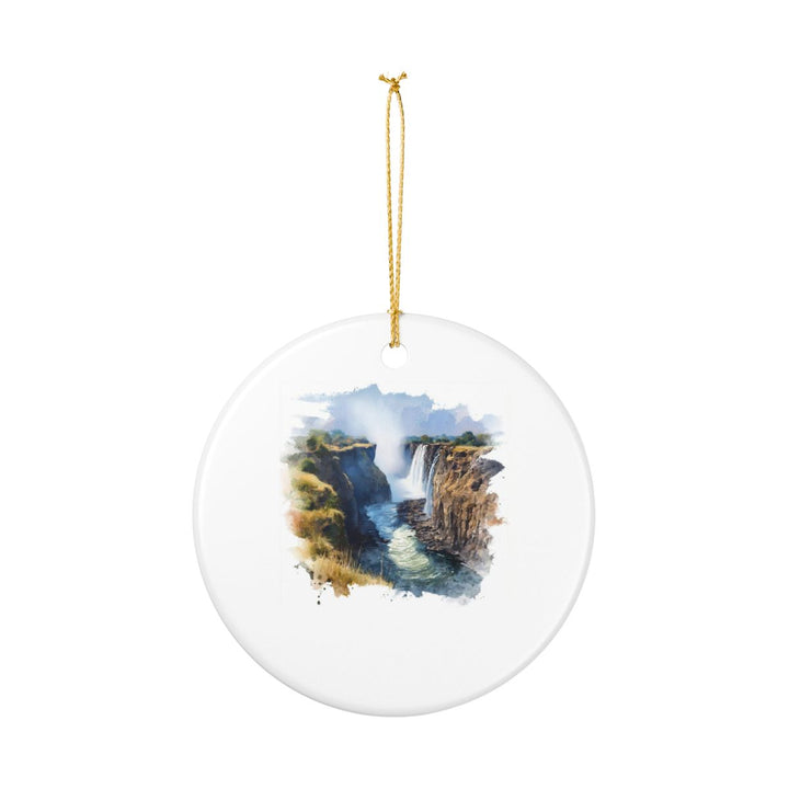 Victoria Falls Zimbabwe Ornament: Unique Victoria Falls Souvenir, Victoria Falls Zimbabwe Xmas Decor, and Authentic Victoria Falls Gift