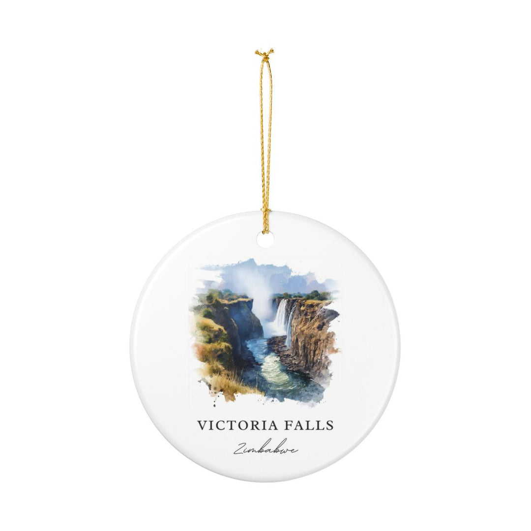 Victoria Falls Zimbabwe Ornament | Christmas Travel Souvenir Gift