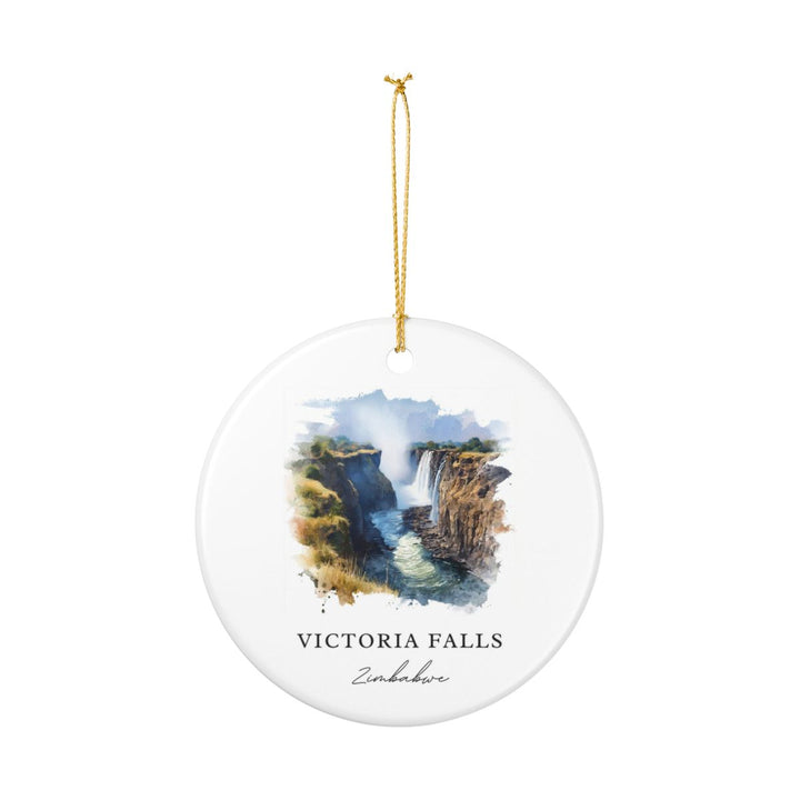 Victoria Falls Zimbabwe Ornament | Christmas Travel Souvenir Gift