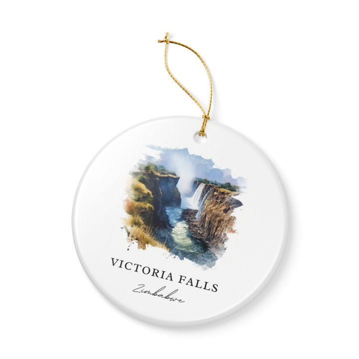 Victoria Falls Zimbabwe Ornament | Christmas Travel Souvenir Gift