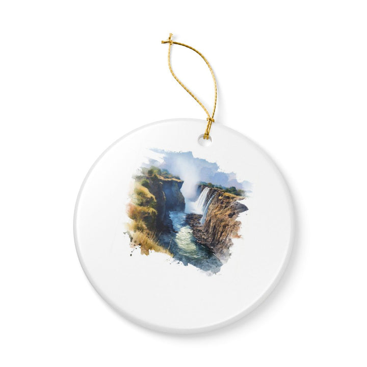 Victoria Falls Zimbabwe Ornament: Unique Victoria Falls Souvenir, Victoria Falls Zimbabwe Xmas Decor, and Authentic Victoria Falls Gift