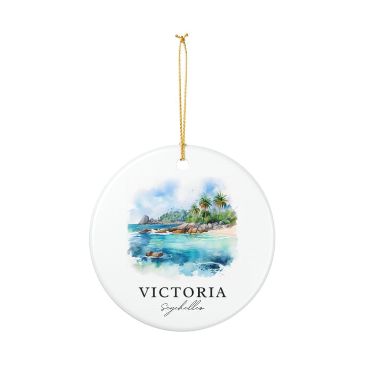 Victoria Seychelles Ornament: Unique Victoria Seychelles Souvenir, Victoria Seychelles Xmas Decor, and Authentic Victoria Seychelles Gift