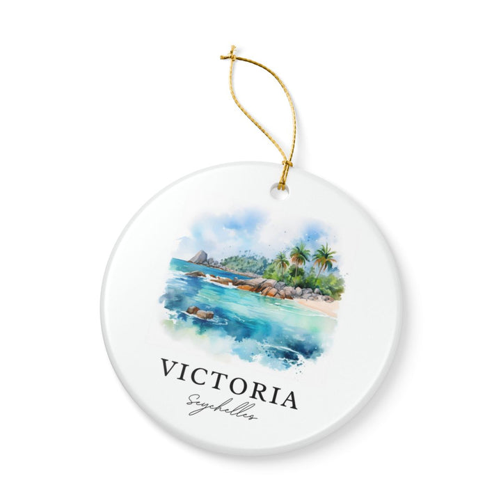 Victoria Seychelles Ornament: Unique Victoria Seychelles Souvenir, Victoria Seychelles Xmas Decor, and Authentic Victoria Seychelles Gift