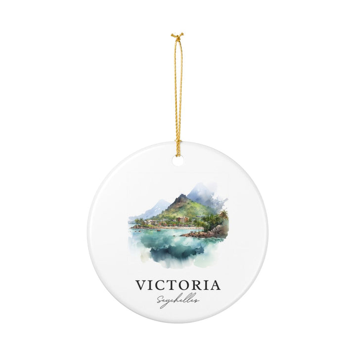 Victoria Seychelles Ornament: Unique Victoria Seychelles Souvenir, Victoria Seychelles Xmas Decor, and Authentic Victoria Seychelles Gift