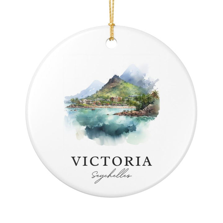 Victoria Seychelles Ornament: Unique Victoria Seychelles Souvenir, Victoria Seychelles Xmas Decor, and Authentic Victoria Seychelles Gift