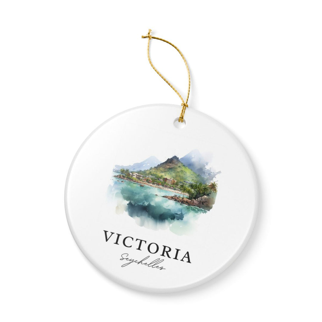 Victoria Seychelles Ornament: Unique Victoria Seychelles Souvenir, Victoria Seychelles Xmas Decor, and Authentic Victoria Seychelles Gift