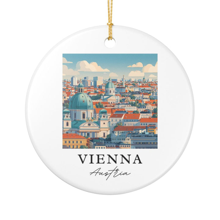 Vienna Austria Ornament: Unique Vienna Souvenir, Vienna Austria Xmas Decor, and Authentic Vienna Gift