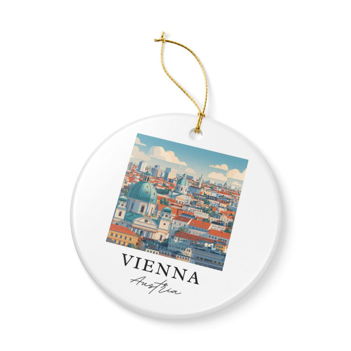 Vienna Austria Ornament: Unique Vienna Souvenir, Vienna Austria Xmas Decor, and Authentic Vienna Gift
