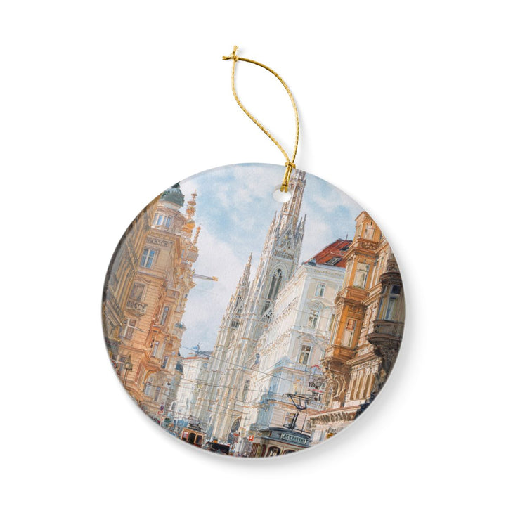 Vienna Austria Ornament: Unique Vienna Souvenir, Vienna Austria Xmas Decor, and Authentic Vienna Gift