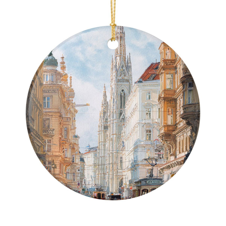 Vienna Austria Ornament: Unique Vienna Souvenir, Vienna Austria Xmas Decor, and Authentic Vienna Gift