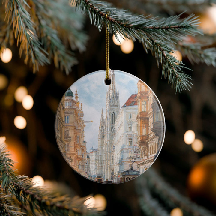 Vienna Austria Ornament: Unique Vienna Souvenir, Vienna Austria Xmas Decor, and Authentic Vienna Gift