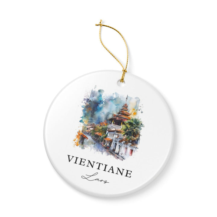 Vientiane Laos Ornament: Unique Vientiane Laos Souvenir, Vientiane Laos Xmas Decor, and Authentic Vientiane Laos Gift