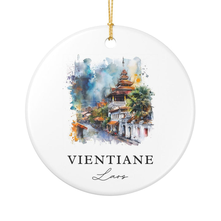 Vientiane Laos Ornament: Unique Vientiane Laos Souvenir, Vientiane Laos Xmas Decor, and Authentic Vientiane Laos Gift