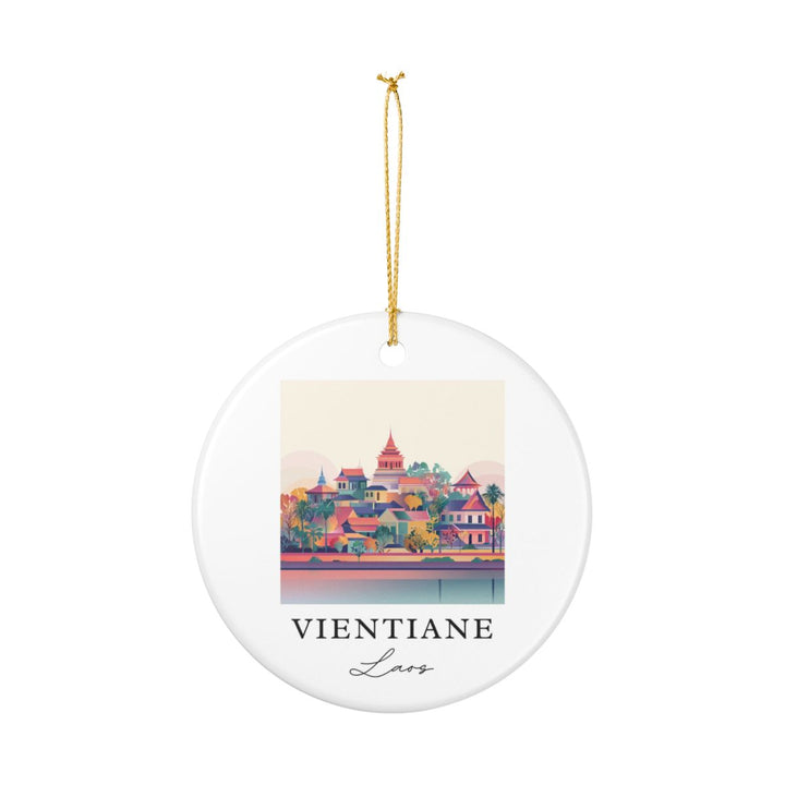 Vientiane Laos Ornament: Unique Vientiane Laos Souvenir, Vientiane Laos Xmas Decor, and Authentic Vientiane Laos Gift