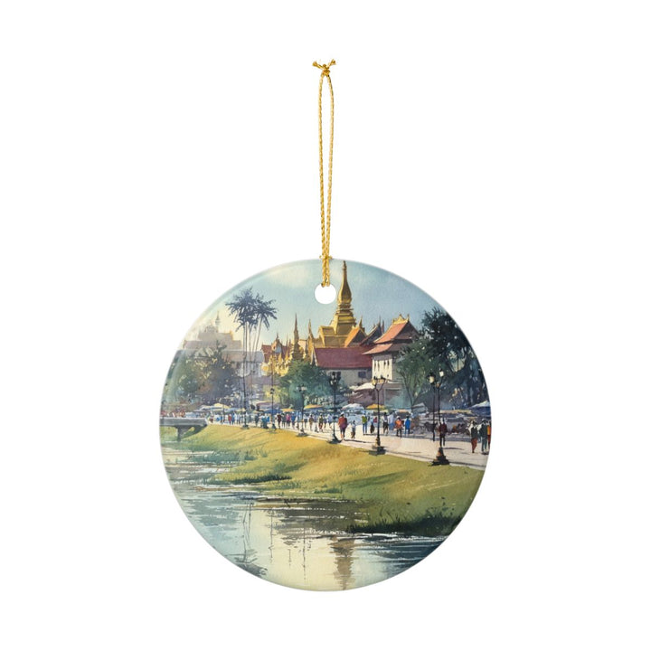 Vientiane Laos Ornament: Unique Vientiane Laos Souvenir, Vientiane Laos Xmas Decor, and Authentic Vientiane Laos Gift