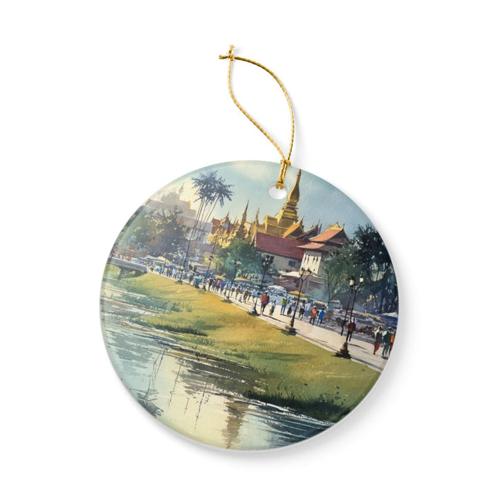 Vientiane Laos Ornament: Unique Vientiane Laos Souvenir, Vientiane Laos Xmas Decor, and Authentic Vientiane Laos Gift