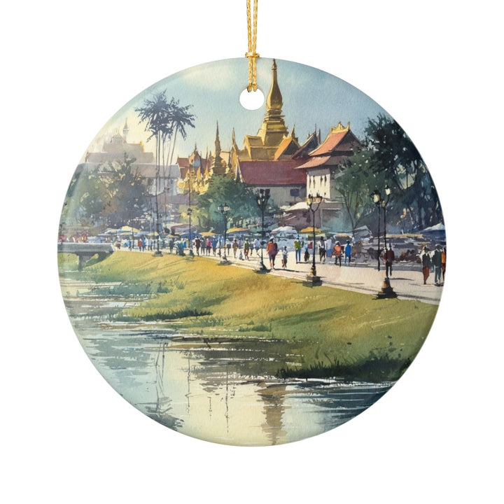 Vientiane Laos Ornament: Unique Vientiane Laos Souvenir, Vientiane Laos Xmas Decor, and Authentic Vientiane Laos Gift