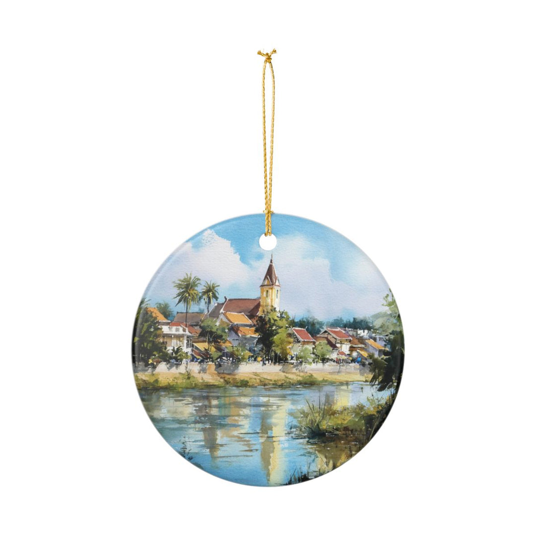 Vientiane Laos Ornament: Unique Vientiane Laos Souvenir, Vientiane Laos Xmas Decor, and Authentic Vientiane Laos Gift