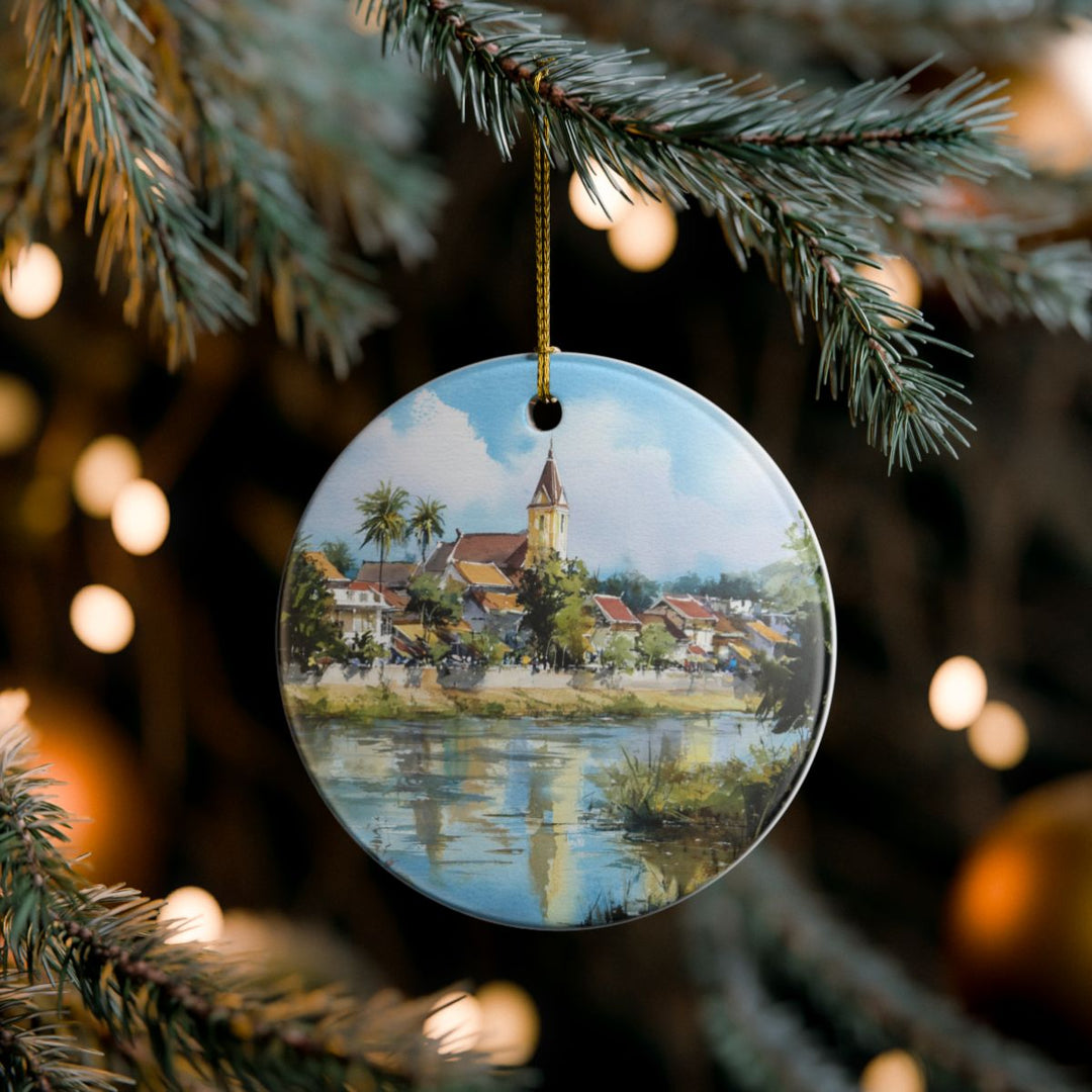 Vientiane Laos Ornament: Unique Vientiane Laos Souvenir, Vientiane Laos Xmas Decor, and Authentic Vientiane Laos Gift