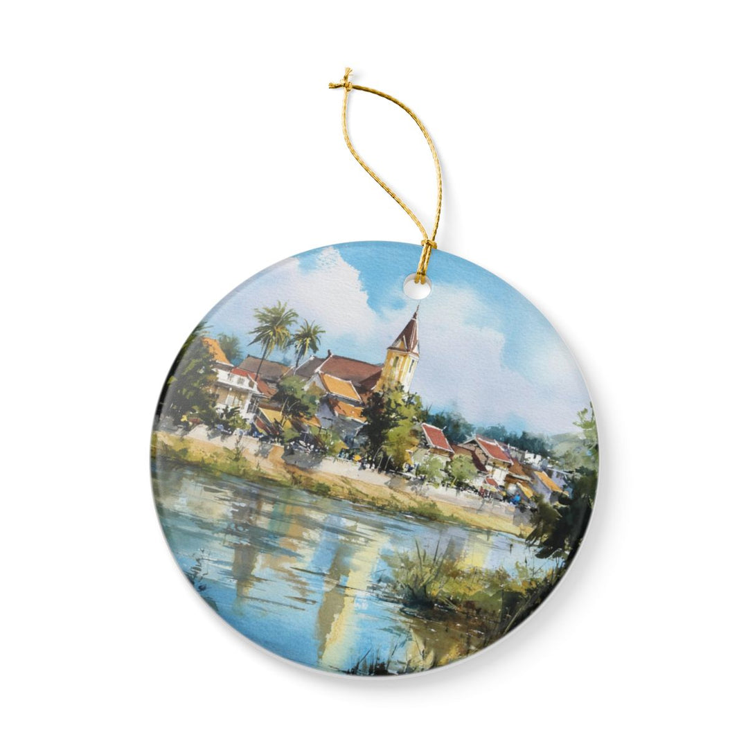 Vientiane Laos Ornament: Unique Vientiane Laos Souvenir, Vientiane Laos Xmas Decor, and Authentic Vientiane Laos Gift