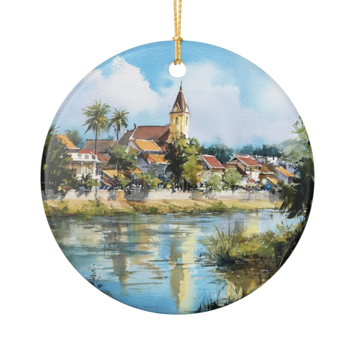 Vientiane Laos Ornament: Unique Vientiane Laos Souvenir, Vientiane Laos Xmas Decor, and Authentic Vientiane Laos Gift