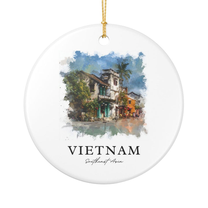 Vietnam Vietnam Ornament: Unique Vietnam Souvenir, Vietnam Vietnam Xmas Decor, and Authentic Vietnam Gift