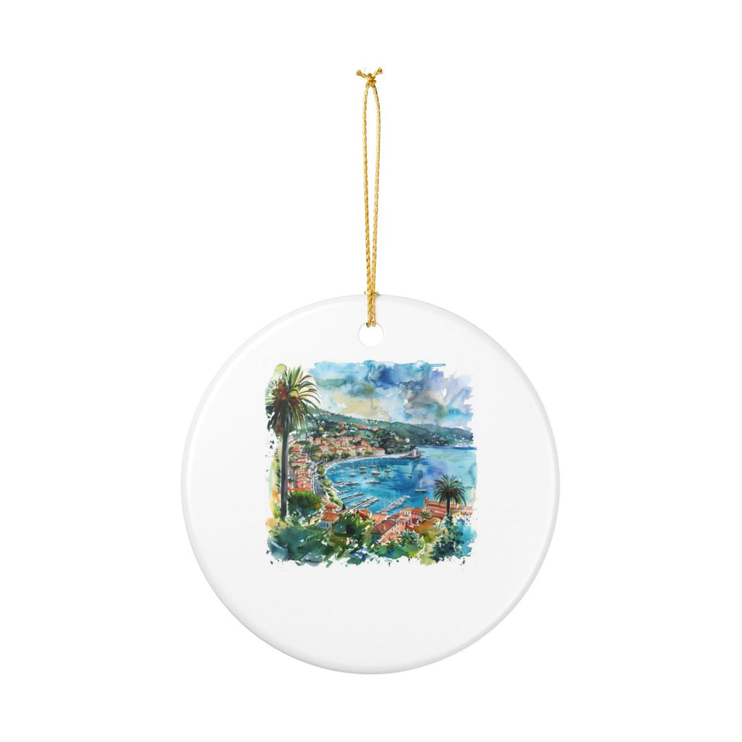 Villefranche-sur-mer France Ornament: Unique Villefranche-sur-mer Souvenir, Villefranche-sur-mer France Xmas Decor, and Authentic Villefranche-sur-mer Gift