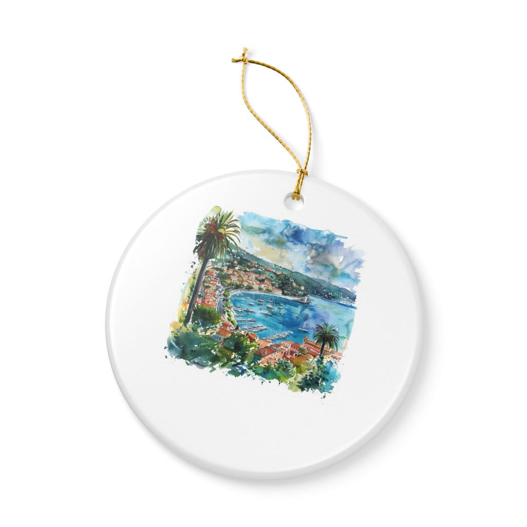 Villefranche-sur-mer France Ornament: Unique Villefranche-sur-mer Souvenir, Villefranche-sur-mer France Xmas Decor, and Authentic Villefranche-sur-mer Gift