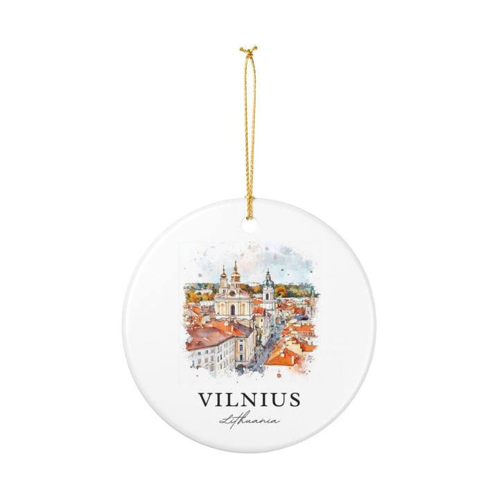 Vilnius Ornament: Unique Vilnius Souvenir, Vilnius Xmas Decor, and Authentic Vilnius Gift