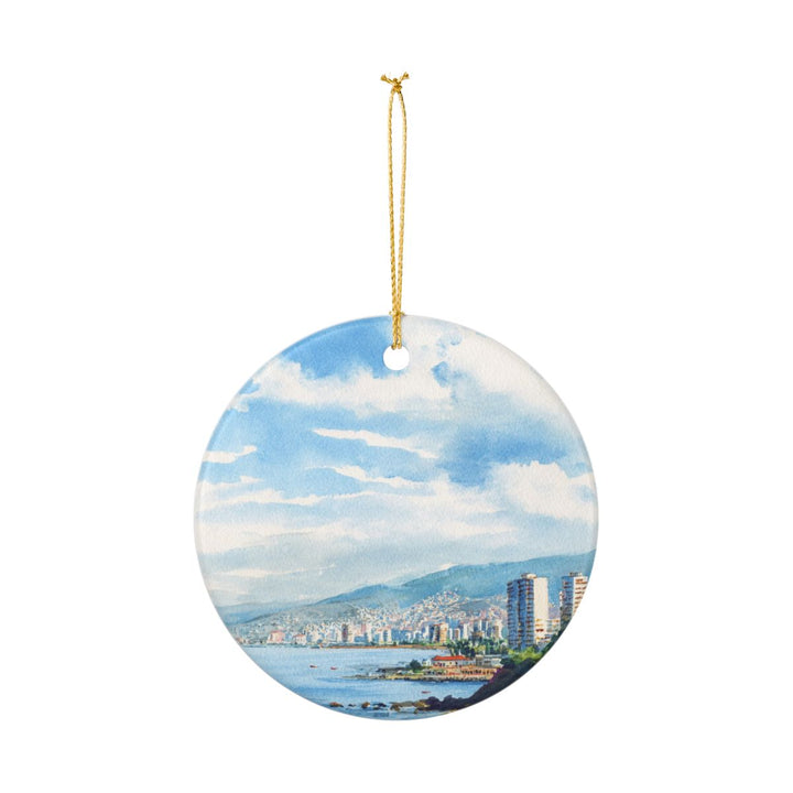 Vina del Mar Ornament: Unique Vina del Mar Souvenir, Vina del Mar Xmas Decor, and Authentic Vina del Mar Gift