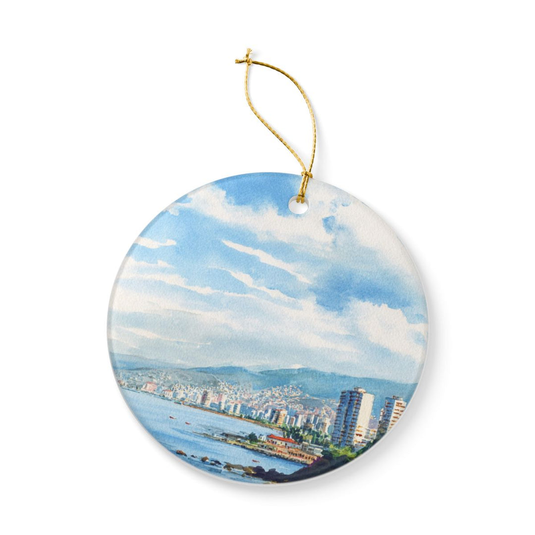 Vina del Mar Ornament: Unique Vina del Mar Souvenir, Vina del Mar Xmas Decor, and Authentic Vina del Mar Gift