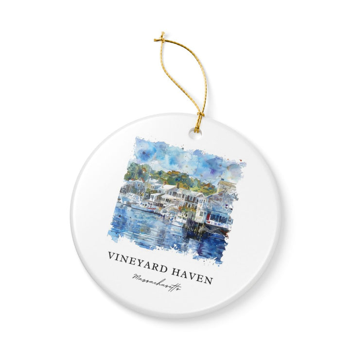 Vineyard Haven Ornament: Unique Vineyard Haven Souvenir, Vineyard Haven Xmas Decor, and Authentic Vineyard Haven Gift