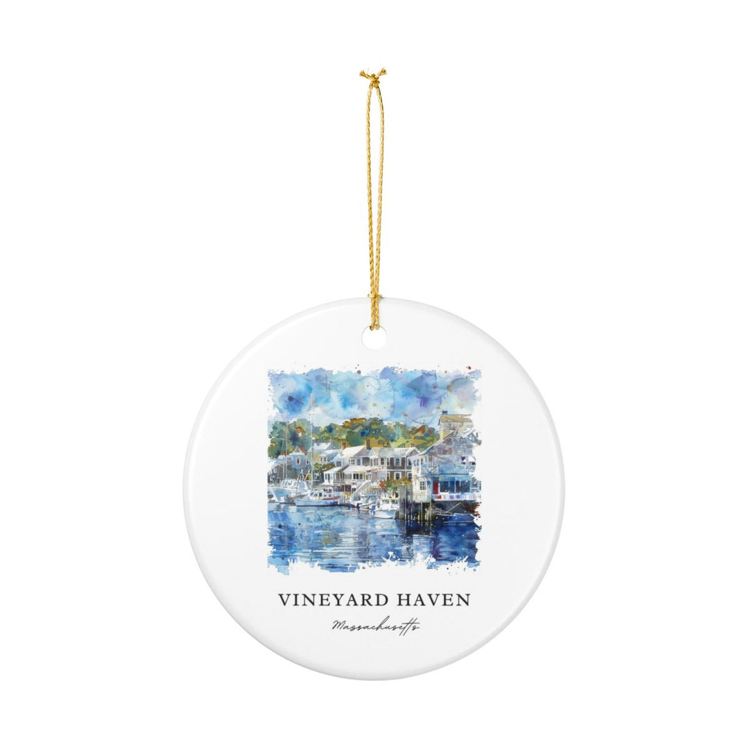 Vineyard Haven Ornament: Unique Vineyard Haven Souvenir, Vineyard Haven Xmas Decor, and Authentic Vineyard Haven Gift