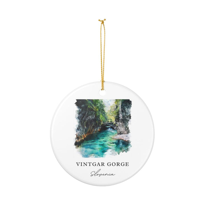 Vintgar Gorge Slovenia Ornament: Unique Vintgar Gorge Souvenir, Vintgar Gorge Slovenia Xmas Decor, and Authentic Vintgar Gorge Gift