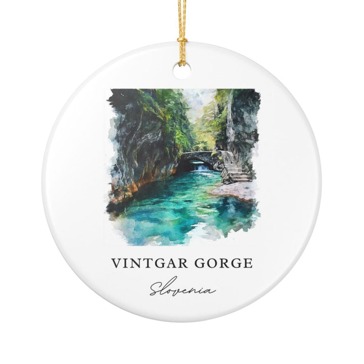 Vintgar Gorge Slovenia Ornament: Unique Vintgar Gorge Souvenir, Vintgar Gorge Slovenia Xmas Decor, and Authentic Vintgar Gorge Gift