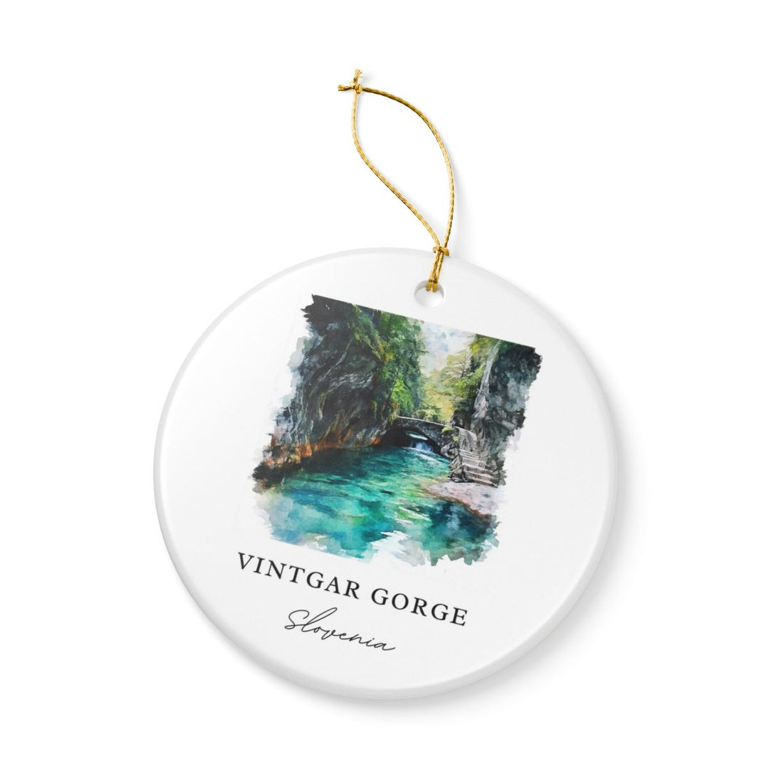 Vintgar Gorge Slovenia Ornament: Unique Vintgar Gorge Souvenir, Vintgar Gorge Slovenia Xmas Decor, and Authentic Vintgar Gorge Gift