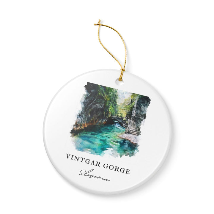Vintgar Gorge Slovenia Ornament: Unique Vintgar Gorge Souvenir, Vintgar Gorge Slovenia Xmas Decor, and Authentic Vintgar Gorge Gift