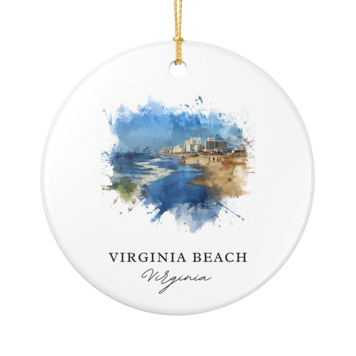 Virginia Beach Virginia Ornament | Christmas Travel Souvenir Gift
